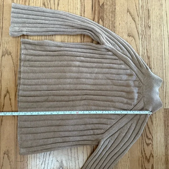 TOPSHOP Camel Ribbed Turtleneck Sweater – Size 6 (S/M) - Picture 10 of 11
